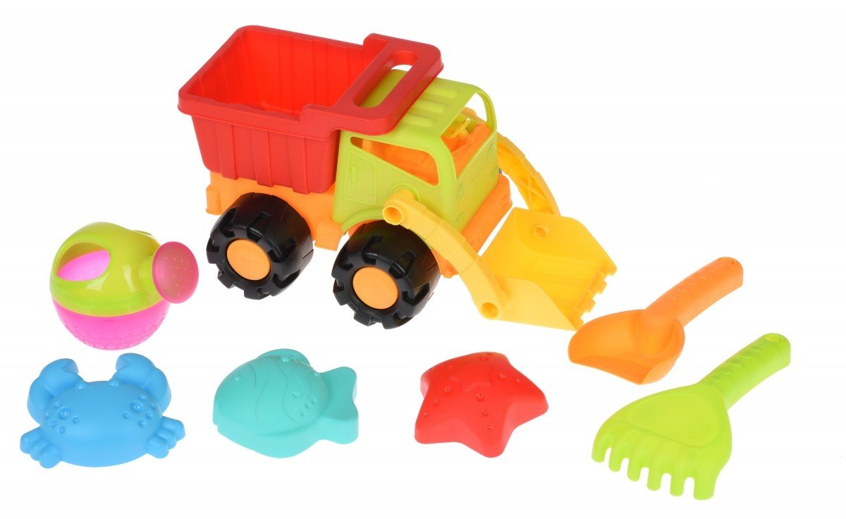  Набір для гри з піском Same Toy Вантажівка 7 одиниць зелений (987Ut-2) фото