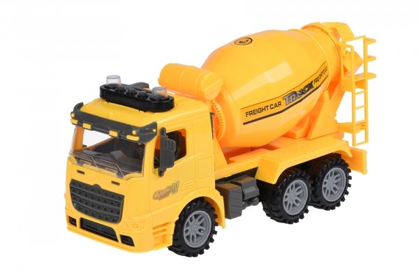 

Машинка инерционная Same Toy Truck Бетономешалка со светом и звуком желтая (98-612AUt-2)