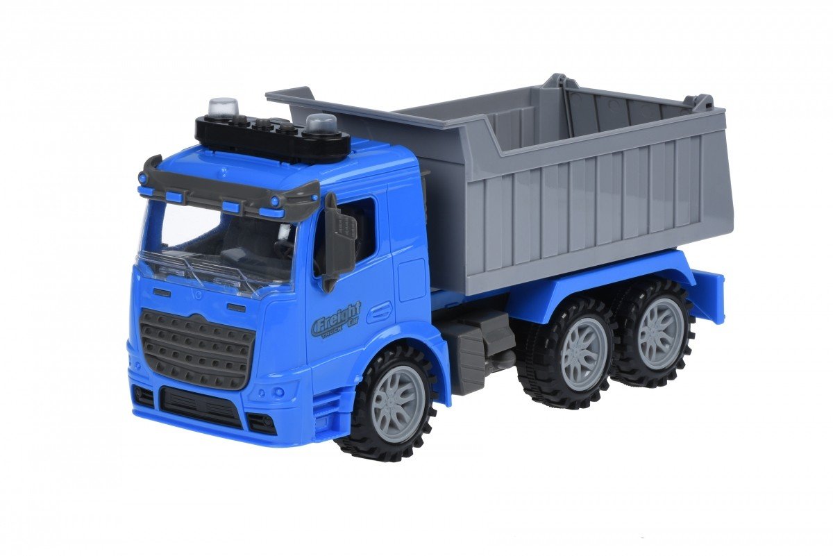 Машинка инерционная Same Toy Truck Самосвал со светом и звуком синий (98-611AUt-2) фото 