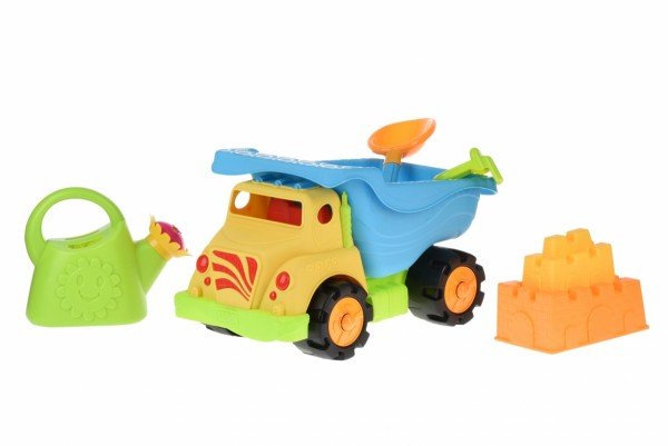  Набір для гри з піском Same Toy Вантажівка 6 одиниць жовтий (973Ut-2) 