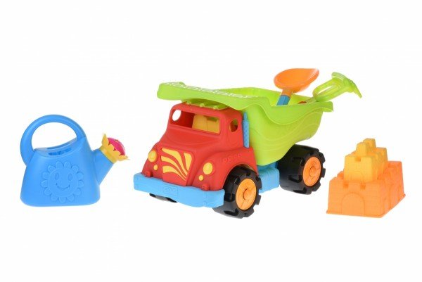  Набір для гри з піском Same Toy Вантажівка 6 одиниць червоний (973Ut-1) 