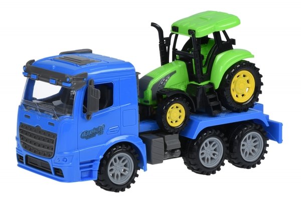 

Машинка инерционная Same Toy Truck Тягач с трактором синий (98-613Ut-2)