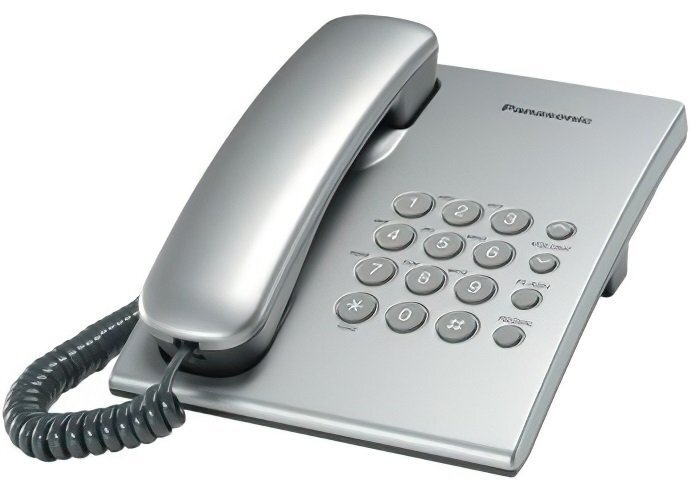 Телефон шнуровой Panasonic KX-TS2350UAS Silver фото 