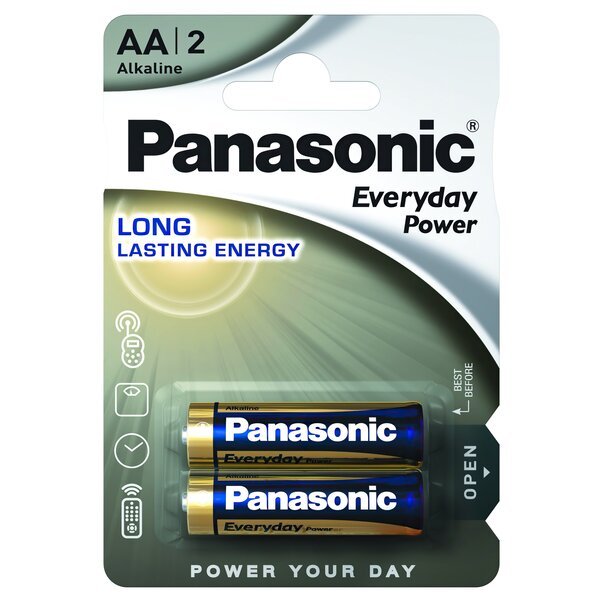 

Батарейка Panasonic Everyday Power AA BLI 2 Alkaline (LR6REE/2BR)