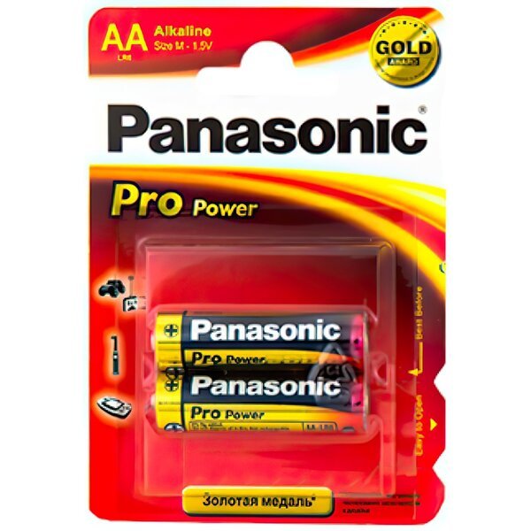 Акція на Батарейка Panasonic Pro Power AA BLI 2 Alkaline (LR6XEG/2BP) від MOYO