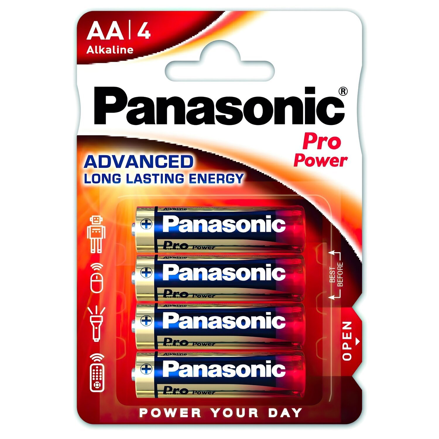 Батарейка Panasonic Pro Power AA BLI 4 Alkaline (LR6XEG/4BP) фото 
