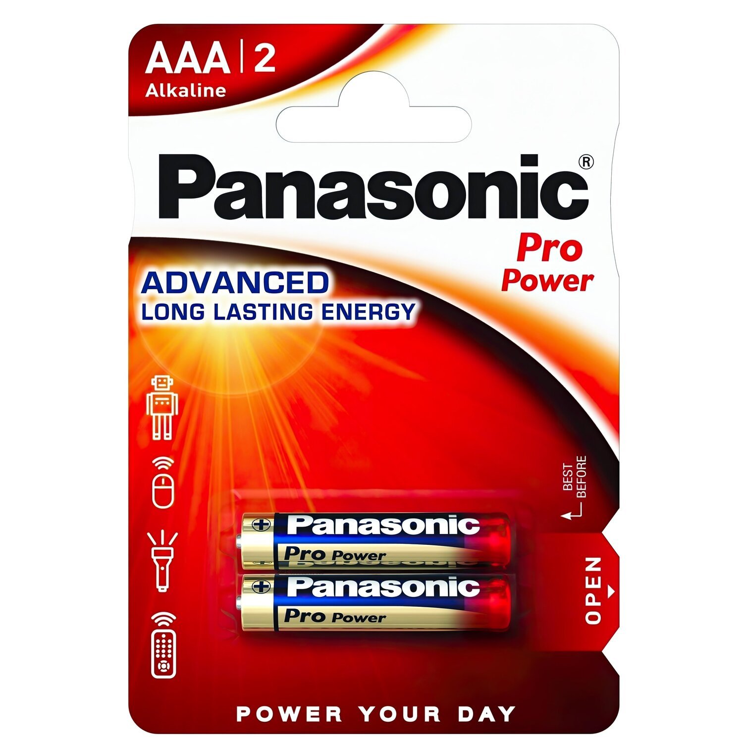 Батарейка Panasonic Pro Power AAA BLI 2 Alkaline (LR03XEG/2BP) фото 