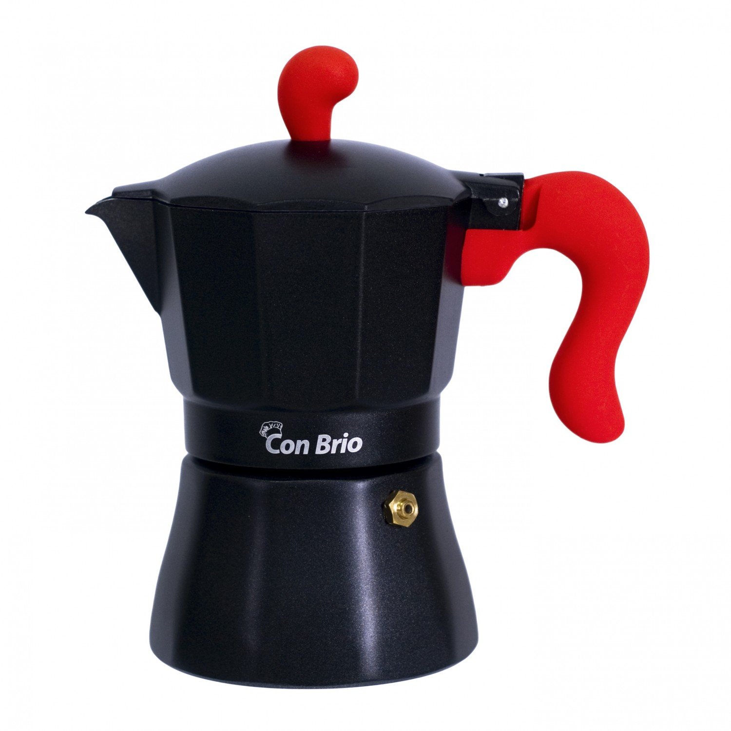  Гейзерна кавоварка Con Brio CB-6603 150мл, червоний фото