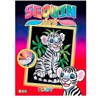 Набор для творчества Sequin Art RED Toby the White Tiger Cub (SA0906)