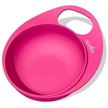 Тарелка для кормления Nuvita Easy Eating глубокая 2шт. Розовая (NV8431Pink) фото 