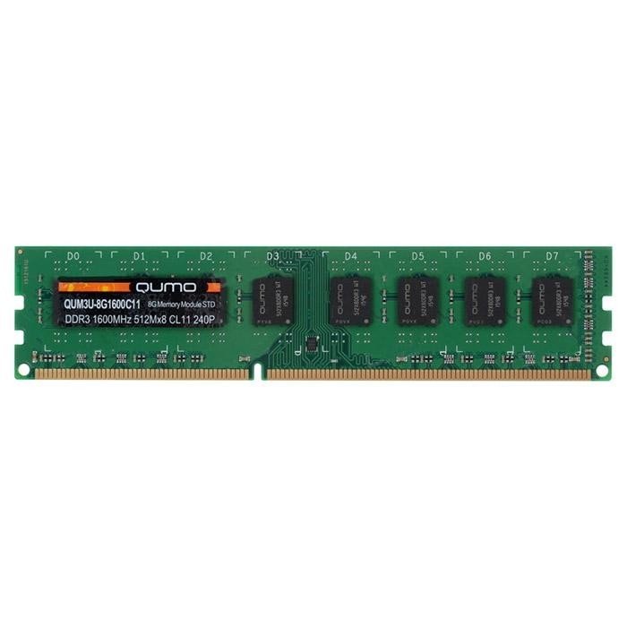 Пам'ять для ПК QUMO DDR3 1600 8GB (QUM3U-8G1600C11) фото1