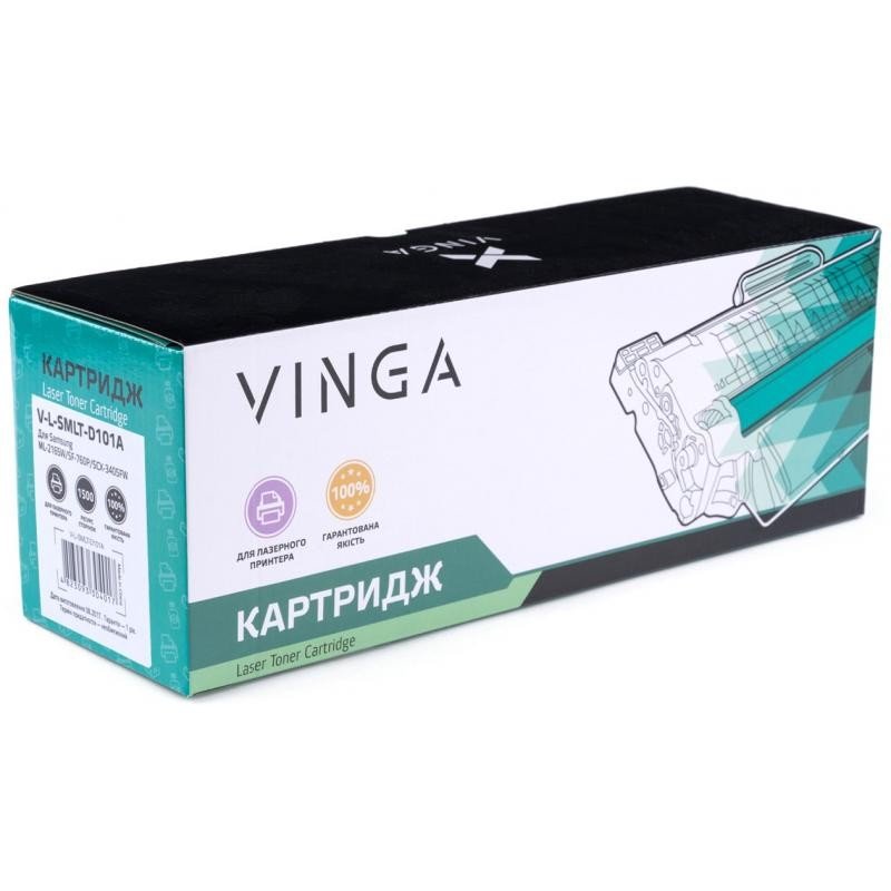 Картридж лазерный Vinga для Samsung MLT-D101S, ML-2160/2165W/SCX-3400 (V-L-SMLT-D101A) фото1