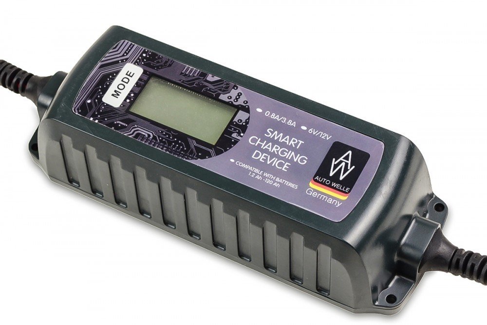  Зарядний пристрій AUTO WELLE AW05-1204 DC/AC 0,8A/3,8A max.120A/h фото