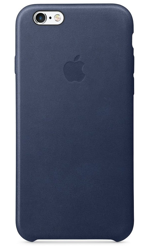 Чехол Apple Leather Case для iPhone 6/6s Midnight Blue (MKXU2ZM/A) фото 