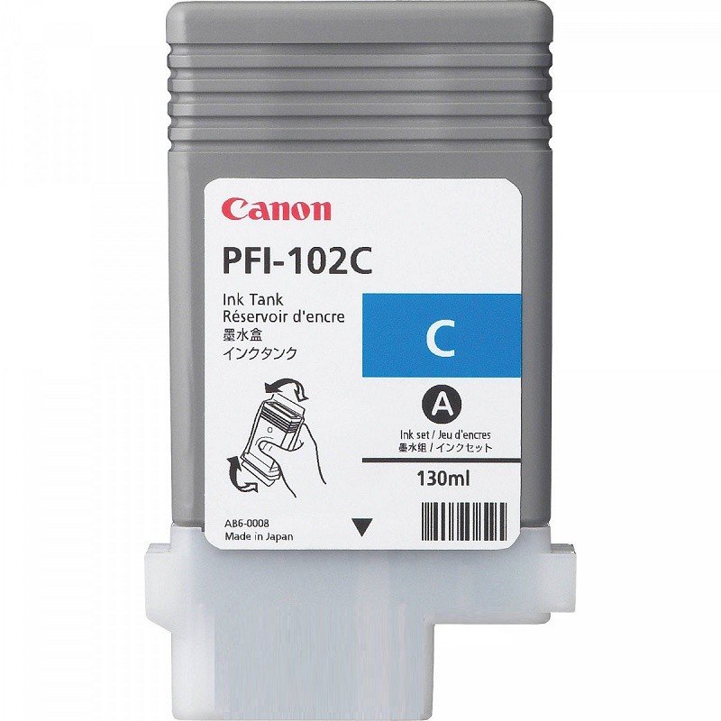 Картридж струйный CANON PFI-102C Cyan (0896B001) фото1