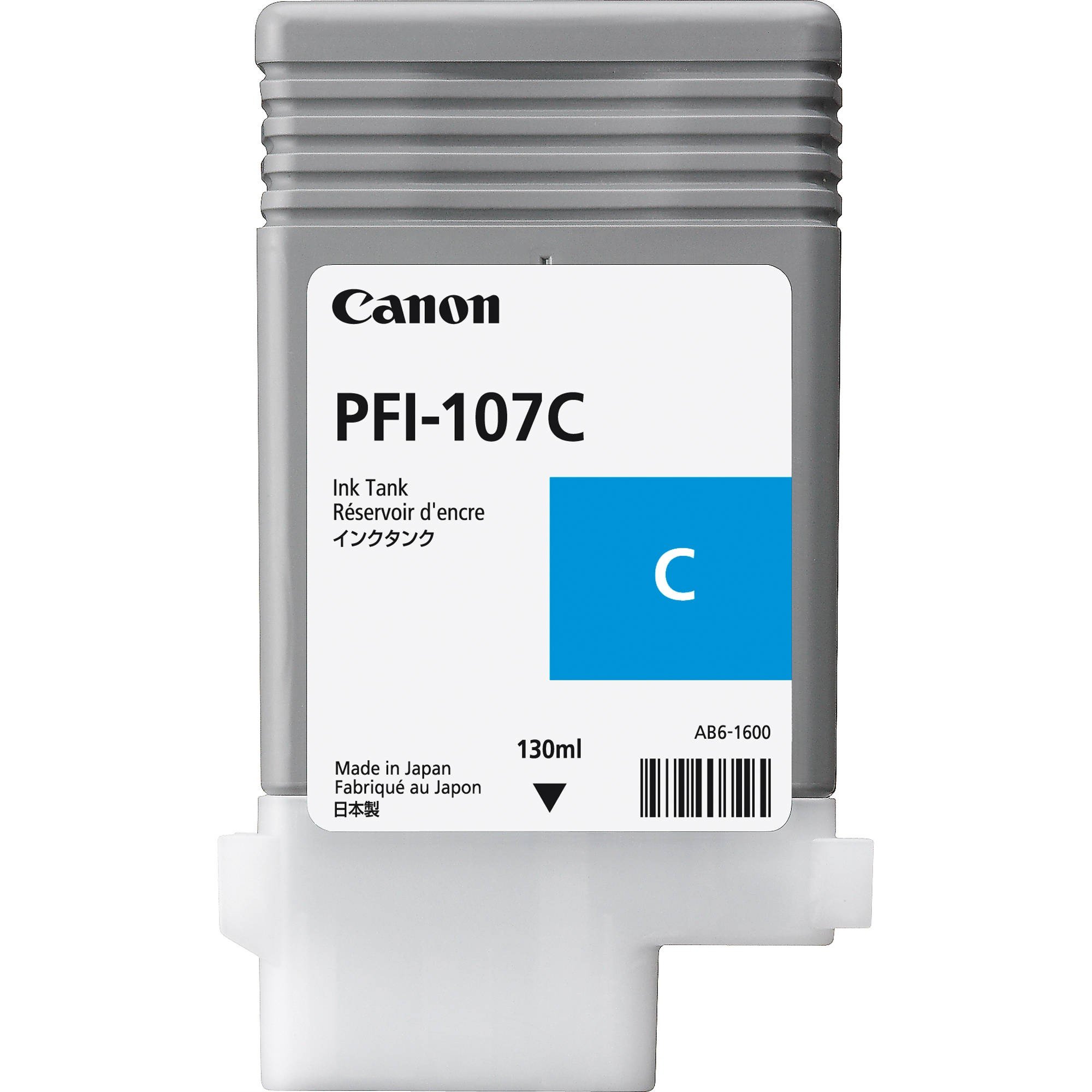 Картридж струйный CANON PFI-107 Cyan (6706B001) фото1