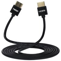 Кабель HDMI 2Е (AM/AM) V2.0, Ultra Slim, Aluminium, Black 2m (2EW-1119-2m)