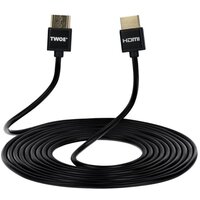 Кабель HDMI 2Е (AM/AM) V2.0, Ultra Slim, Aluminium, Black 3m (2EW-1119-3m)