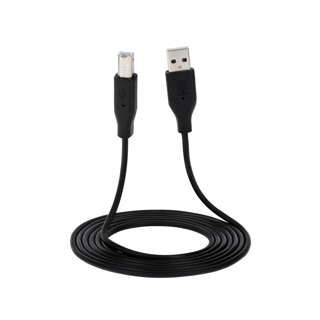 Кабель 2E USB 2.0 (AM/BM) DSTP, 1.8m, Black (2E-W-3169m1.8) фото 