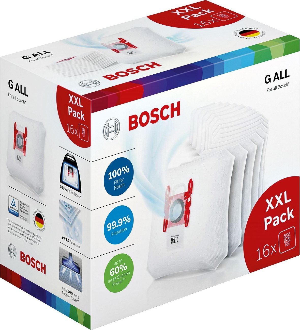 Комплект мешков для пылесоса Bosch (BBZ16GALL) фото 