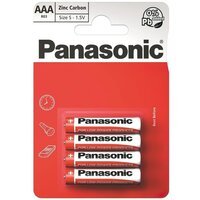 Батарейка Panasonic Red Zinc AAA BLI 4 Zinc-Carbon (R03REL/4BP)