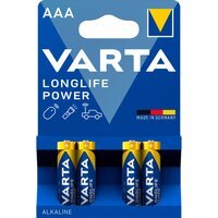 Батарейка VARTA LONGLIFE Power alkaline AAA BLI 4 (04903121414)