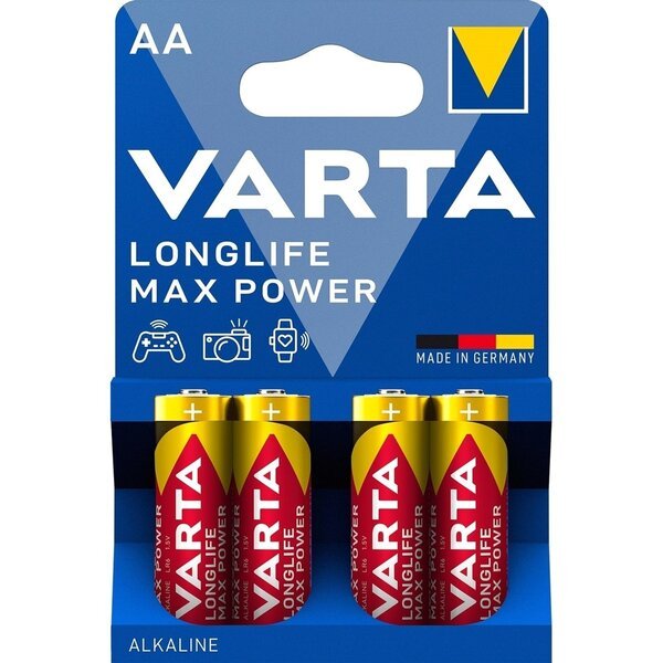 Акція на Батарейка VARTA LONGLIFE MAX Power AA BLI 4 (04706101404) від MOYO