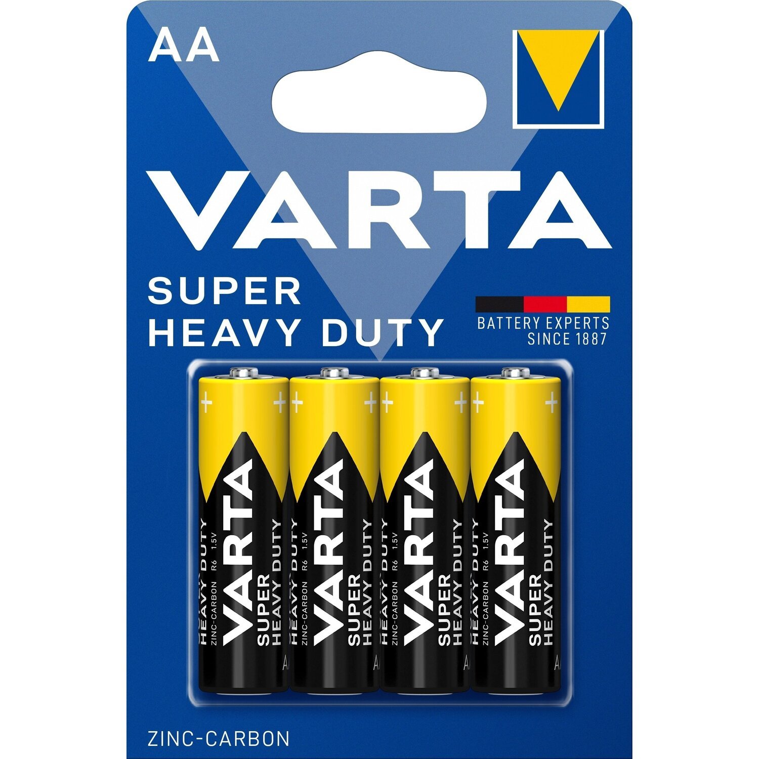 Батарейка VARTA Super Heavy Duty Zink-Carbon AA BLI 4 (02006101414) фото 
