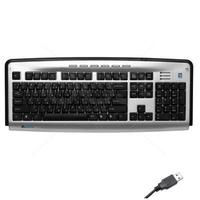  Клавіатура A4Tech KLS-23MUU USB (Silver Black) 