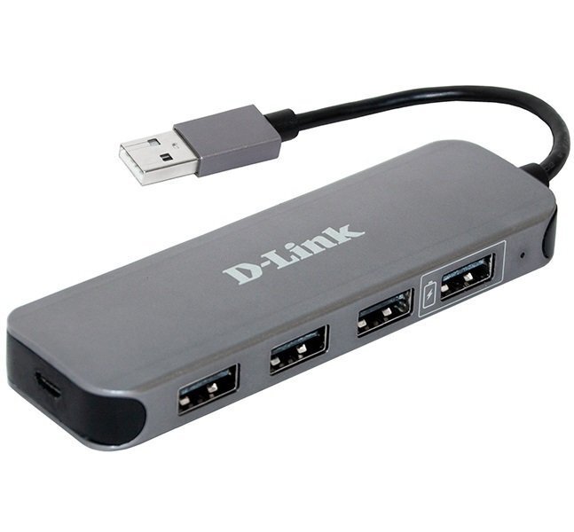 USB-хаб D-Link DUB-H4 4 порта USB2.0 (DUB-H4) фото 