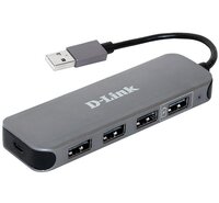 USB-хаб D-Link DUB-H4 4 порта USB2.0 (DUB-H4)