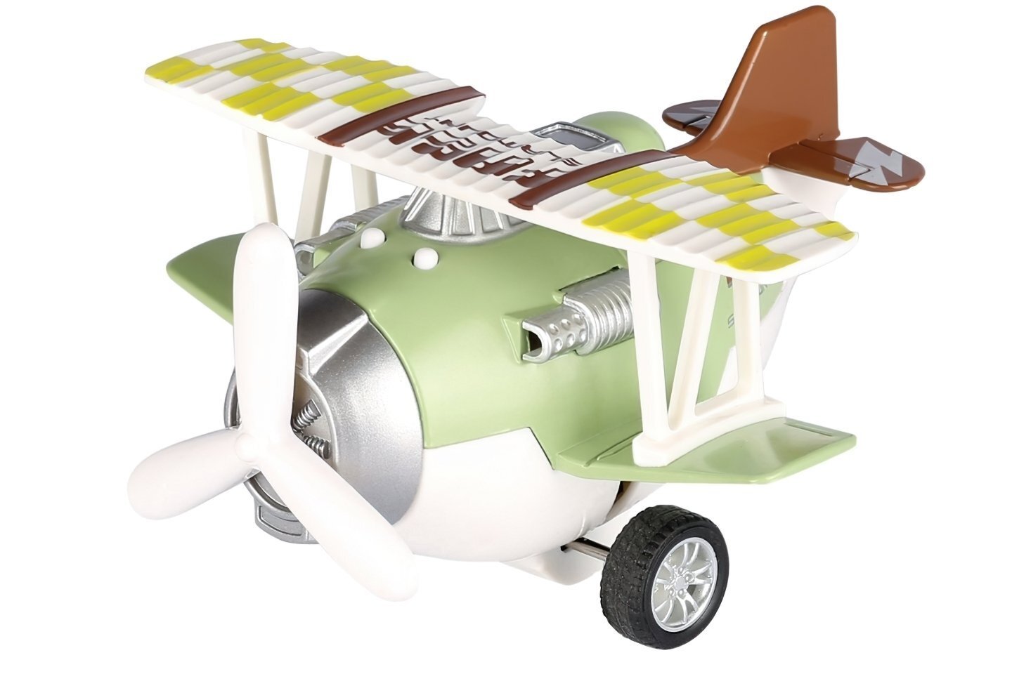 Самолет металический инерционный Same Toy Aircraft зеленый со светом и музыкой (SY8015Ut-2) фото 