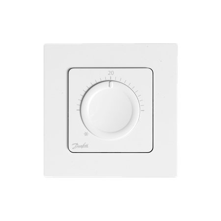  Терморегулятор механічний Danfoss Icon Display 230V, 80х80мм, In-Wall, білий (088U1000) фото1