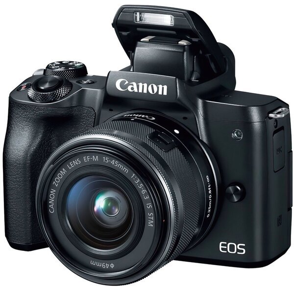 Акція на Фотоаппарат CANON EOS M50 + 15-45mm IS STM Black (2680C060) від MOYO