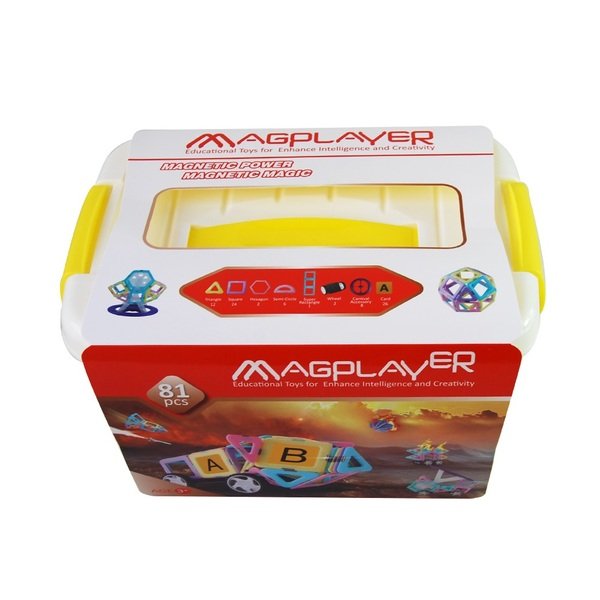 

Конструктор Magplayer магнитный набор бокс 81 эл. (MPT2-81)
