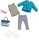 Набор одежды для кукол LORI голубое пальто (LO30005Z)