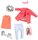 Набор одежды для кукол LORI Красное пальто с узором (LO30014Z)
