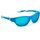  Дитячі сонцезахисні окуляри Koolsun Sport бірюзово-білі (Розмір 6+) (KS-SPBLSH006) 