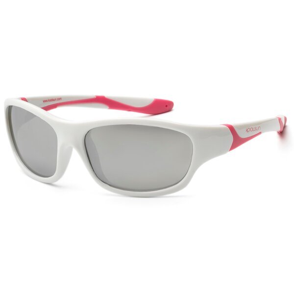 Акція на Детские солнцезащитные очки Koolsun Sport бело-розовые (Размер 3+) (KS-SPWHCA003) від MOYO