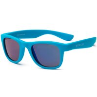  Дитячі сонцезахисні окуляри Koolsun Wawe неоново-блакитні (Розмір 1+) (KS-WANB001) 