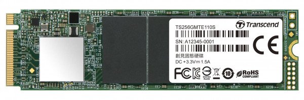 Акція на SSD накопитель TRANSCEND MTE110 256GB M.2 PCle 3.0 4x 2280 (TS256GMTE110S) від MOYO