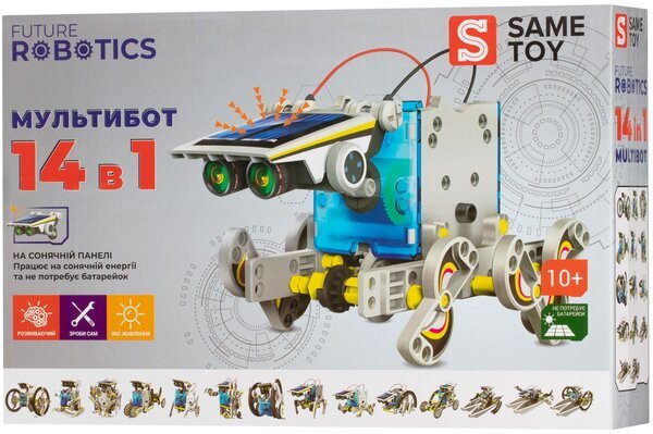 Акція на Робот-конструктор Same Toy Мультибот 14 в 1 на солнечной батарее (214UT) від MOYO