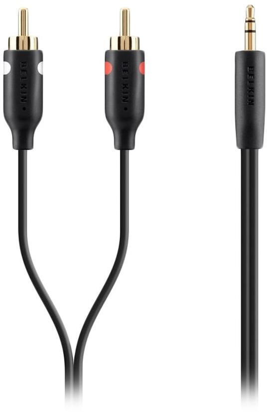  Кабель RCA Belkin 2xRCA M/M 3.5мм 2м (F3Y116BT2M) фото