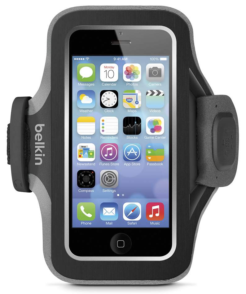 Чехол Belkin для iPhone 5 Slim-Fit Armband black-grey фото 