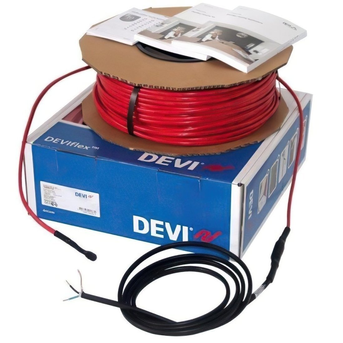Теплый пол DEVI Flex двухжильный нагревательный кабель 18T, 1075 Вт, 230V, 59м (140F1244) фото 