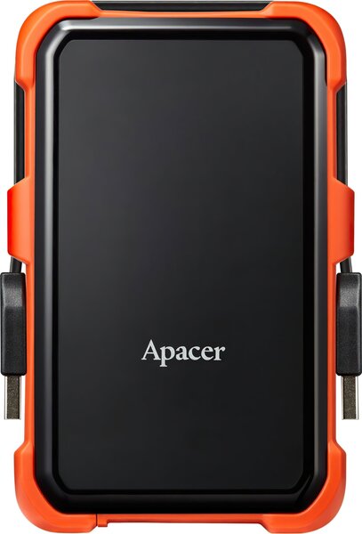 Акція на Жесткий диск APACER 1TB 2.5" USB 3.1 AC630 Black/Orange (AP1TBAC630T-1) від MOYO