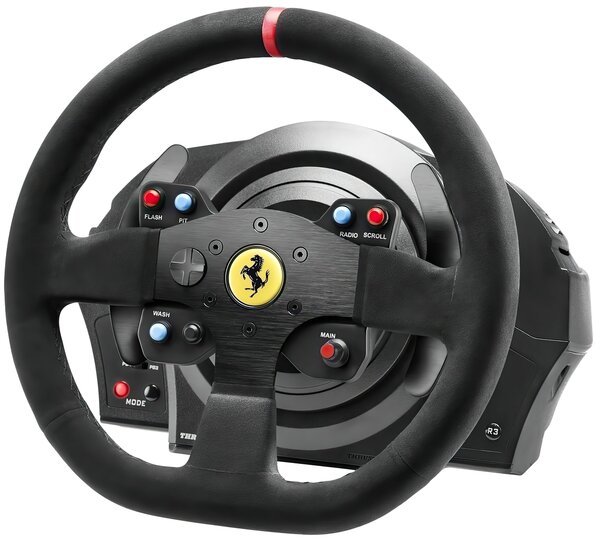 Акція на Руль и педали Thrustmaster для PC/PS3/PS4/PS5 T300 Ferrari Integral RW Alcantara edition (4160652) від MOYO