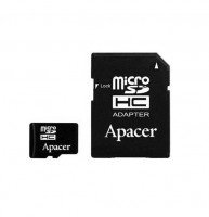 Карта памяти Apacer microSDHC 16GB Class 10 UHS-I R10MB/s + SD-адаптер