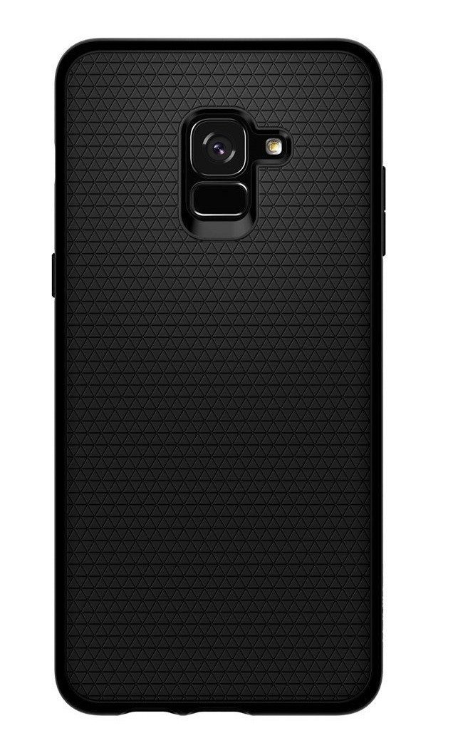  Чохол Spigen для Galaxy A8+ 2018 (A730) Liquid Air Matte Black фото1