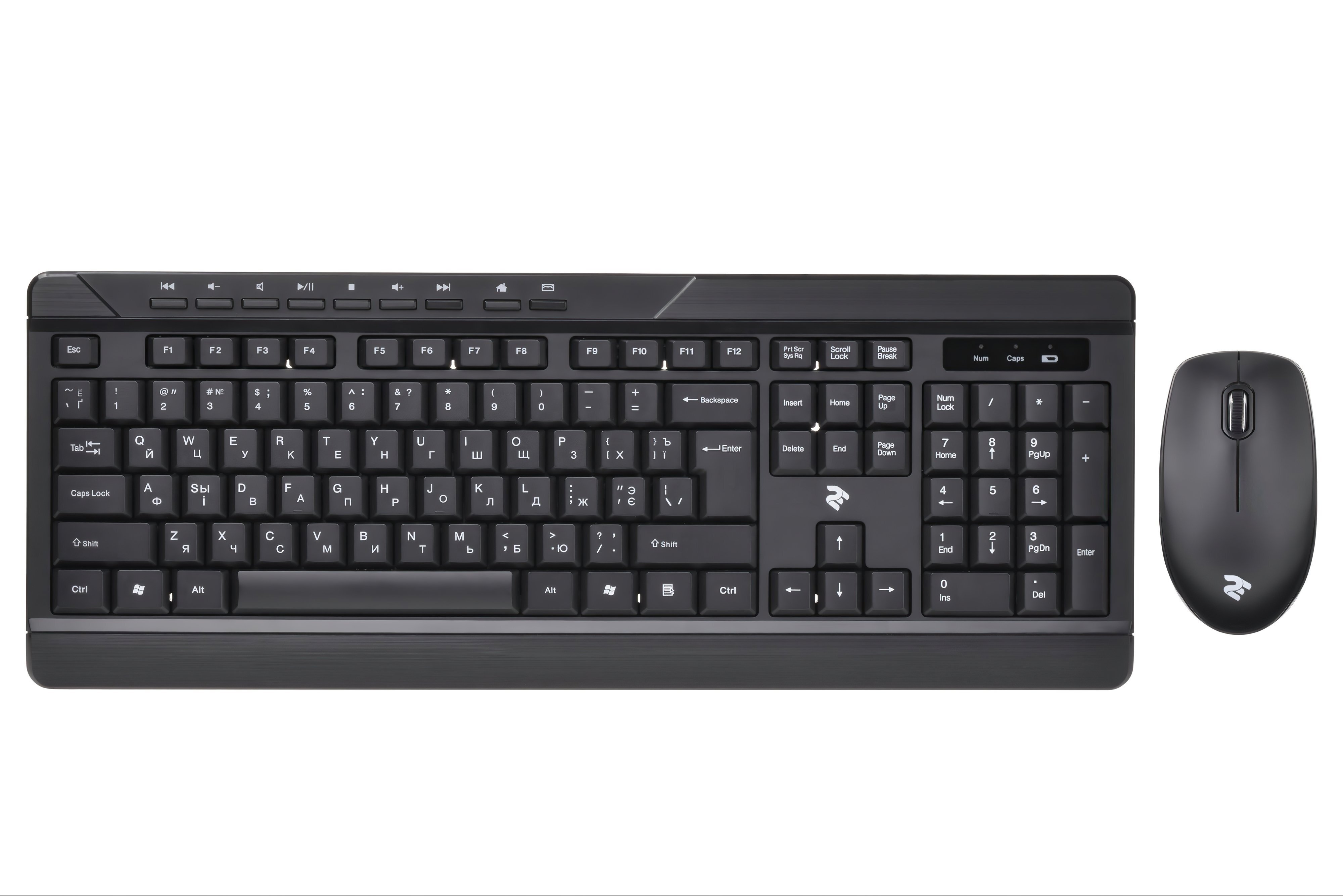  Бездротовий комплект миша+клавіатура 2E MF410 Black (2E-MK410MWB) фото1